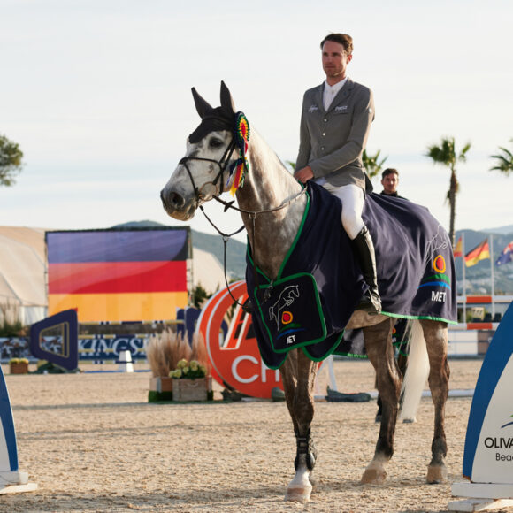 91aa4378-4abe-46df-8783-ae27b392bd3d Christian Kukuk and Checker 47 top the CSI3* 1.50m Grand Prix presented by Oliva Nova Beach & Golf Resort at the Spring MET 2021