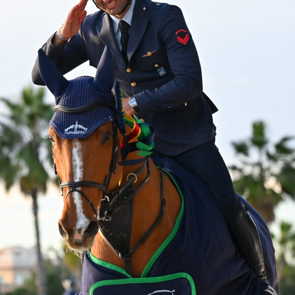 Gold tour 1m45 - Grand Prix, Emilio Bicocchi, ITA, RONDINE DEL TERRICCIO Emilio Bicocchi and Rondine Del Terricio top the CSI2* Grand Prix at Autumn MET III 2021