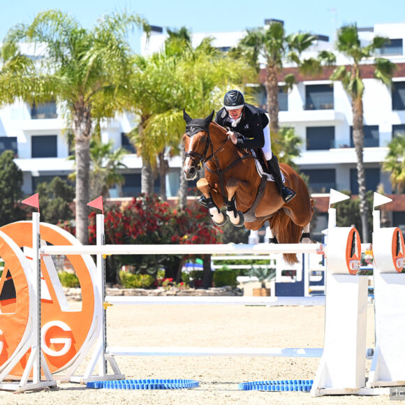 Gold tour 1m50 - Grand Prix, Alexander Butler, IRL, JURRY BLEU K Alexander Butler and Jurry Bleu K best in the CSI3* 1.50m CHG Grand Prix at Spring MET IV 2024
