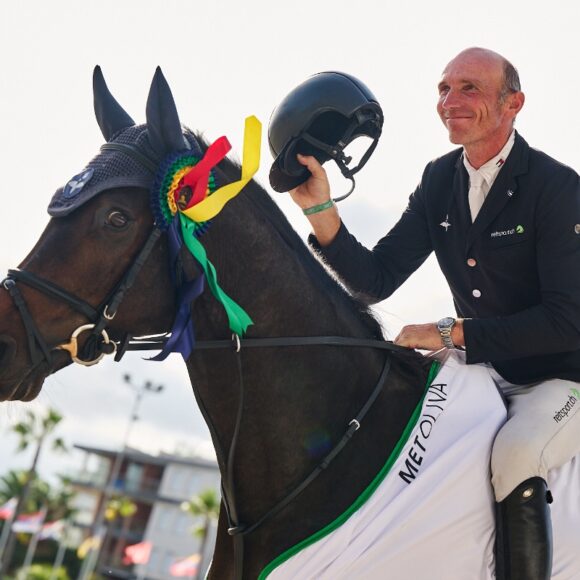 Niklaus Schurtenberger and Quincassi soar to the win in the CSI3 Niklaus Schurtenberger and Quincassi soar to the win in theCSI3* Oliva Nova Beach & Golf Resort Grand Prix at Autumn MET I 2024