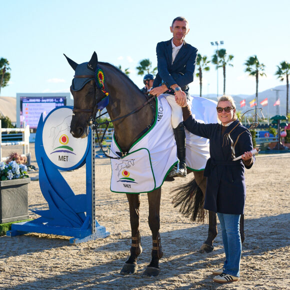 Emiliano Liberati and Aruba Island 1 Emiliano Liberati and Aruba Island win theCSI3* Oliva Nova Beach & Golf Resort Grand Prix at Autumn MET 2024